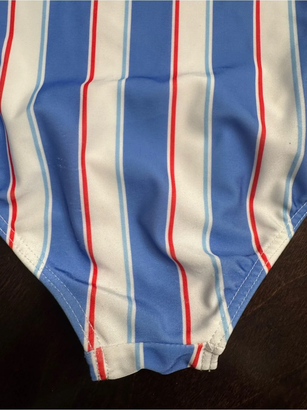 Bluey Kids' One-Piece Swimsuit - Blue Stripe Print (Size 5T)